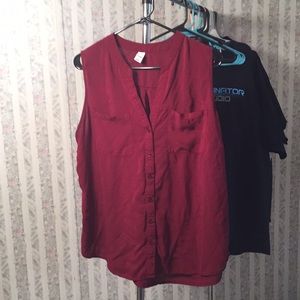 Garnet sleeveless top